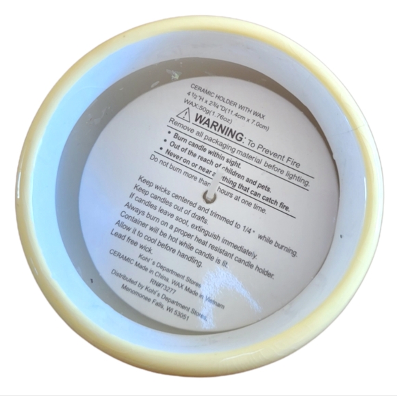 Vtg Blossoms & Blooms Ceramic Christmas Egg Shaped Candle Holder - Picture 6 of 8